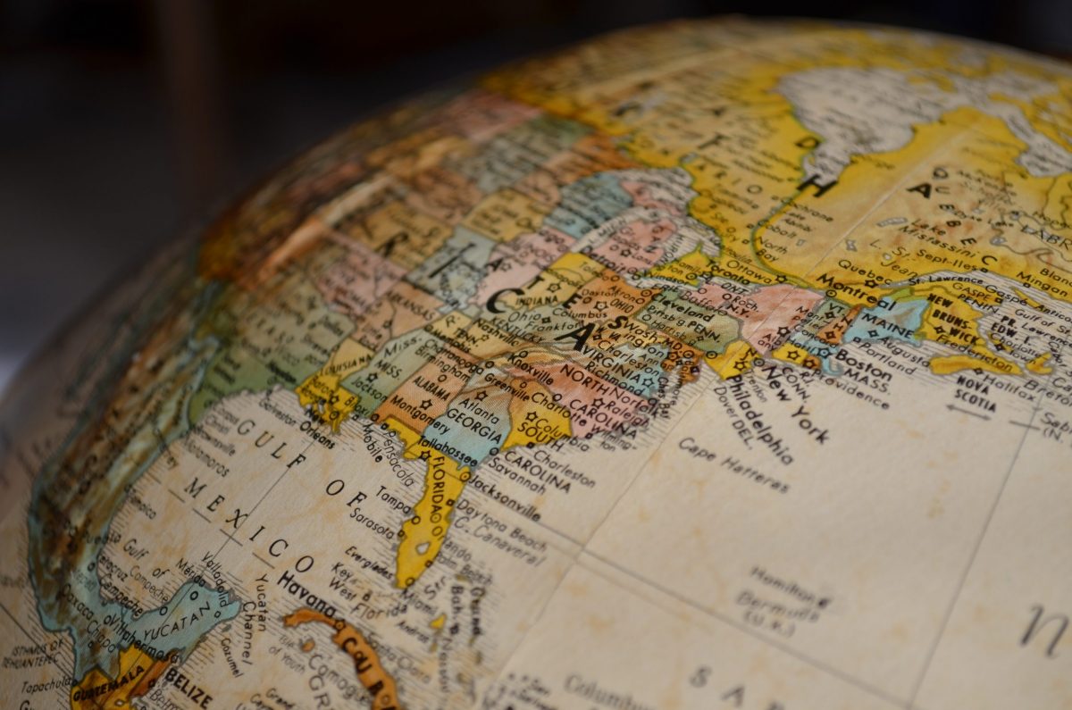 coloured globe